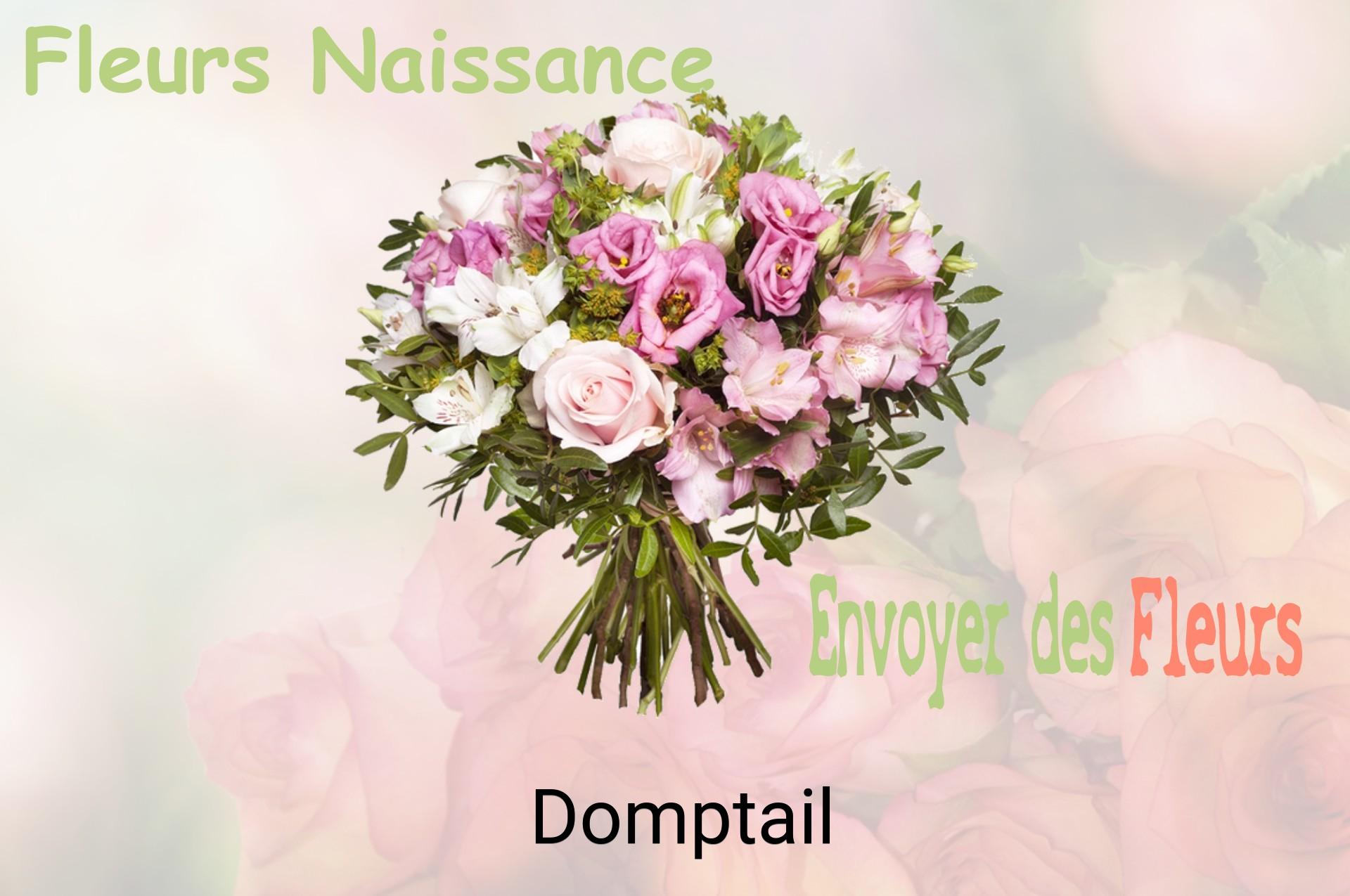 Bouquet de fleurs de naissance livré à Domptail